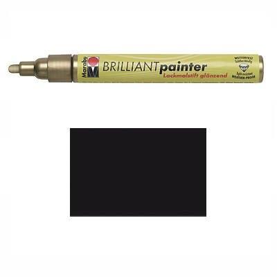 Marabu feutre laque brilliant painter, noir mr012132073