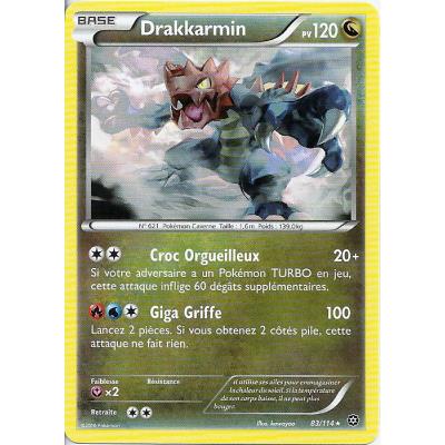 Carte Pokemon - XY11- Offensive vapeur - Drakkarmin - PV 120 - 83/114 - Rare - VF État correct - Asmodee reconditionné disponible sur Fnac
