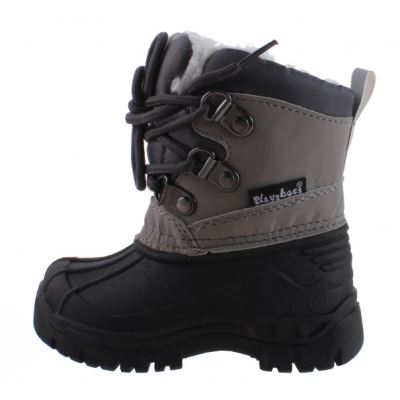 snowboots avec lacets garçons gris/noir taille 26/27
