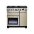 Falcon Professional Deluxe 90 - Cuisinière (four à deux étages) - pose libre - largeur : 90 cm - profondeur : 61.1 cm - hauteur : 90.5 cm - avec système auto-nettoyant - crème