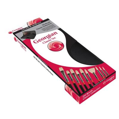 Pinceaux en pochette Georgian Classic avec 10 brosses