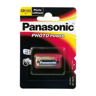 pile cr123a, 123, 16340, 2/3a, cr17345, cr17355, dl123 panasonic idéal pour les appareils photo