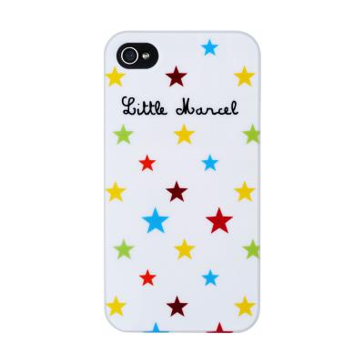Little Marcel Coque pour iPhone 4 / 4S Etoiles Effet laqué