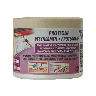 Bâche adhésive de protection intérieur - 33 m x 300 mm - GPI