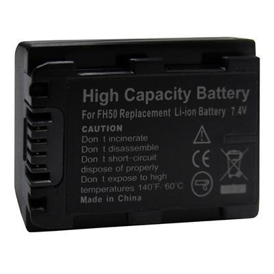 Accu Li-Ion Sony HDR-XR520VE, HDR-XR500VE, HDR-XR200VE, HDR-XR106E, HDR-XR105E, HDR-UX19E, HDR-UX9E, HDR-UX7E, HDR-UX7, HDR-UX5E, HDR-UX5, HDR-UX3E, HDR-UX3, HDR-TG7VE, HDR-TG3E, HDR-TG3, HDR-SR12E, HDR-SR11E, HDR-SR10E, HDR-SR8E, HDR-SR8, HDR-SR7