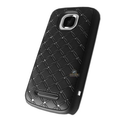 Coque rigide avec strass coloris noir Nokia Asha 3