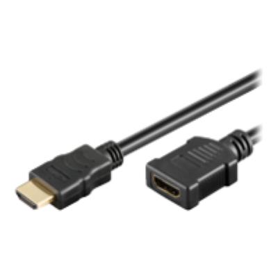 MicroConnect High Speed HDMI with Ethernet - HDMI met ethernetverlengkabel - 1 m