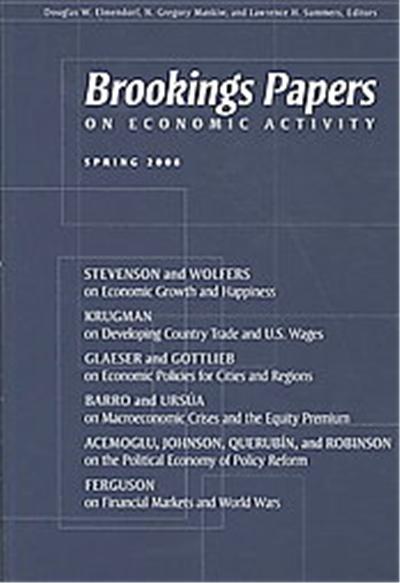 Brookings Papers on Economic Activity, Spring 2008, BROOKINGS PAPERS ON ECONOMIC ACTIVITY