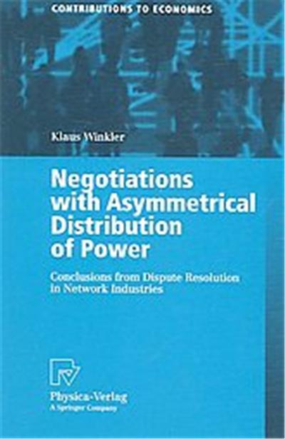 Negoatiations With Asymmetrical Distributions of Power