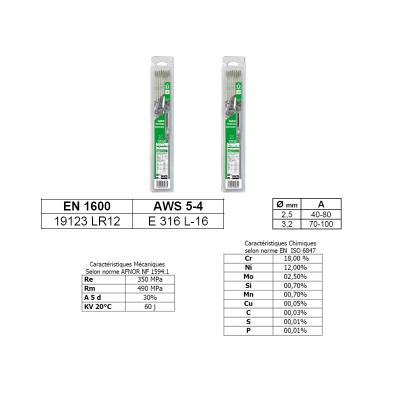 12 elect. soudage inox diam. 2, blister gys 082359