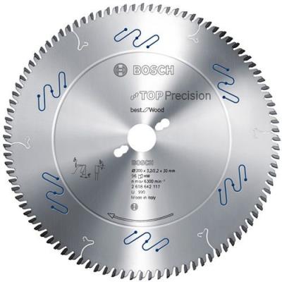 Lame De Scie Circulaire Top Precision Best For Wood, 250 X 30 X 3,2 Mm, 60 Bosch 2608642112