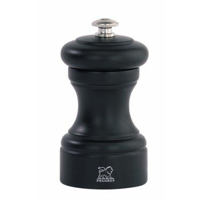 Peugeot - Moulin à sel manuel en bois couleur noir mat 10 cm