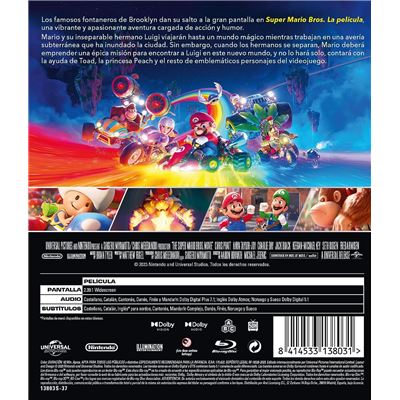 The Super Mario Bros. Movie Blu-ray (Super Mario Bros. Le Film) (France)