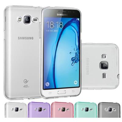 SAMSUNG J3 2016 Etui Housse Coque de protection Ultra Fine Silicone TPU Gel Pour SAMSUNG J3 2016 (Jelly - Transparent)