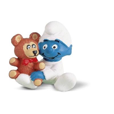SCHLEICH - 20205 - FIGURINE - SCHTROUMPF BÉBÉ AVEC OURSON
