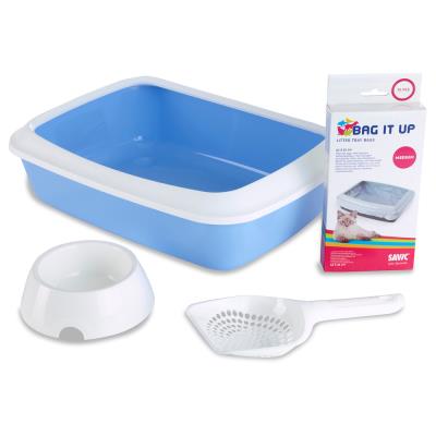 Comparer les prix de Savic - Kit de Démarrage pour Chaton - Bleu