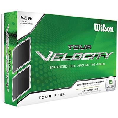 Wilson staff tour velocity feel ensemble de 15 balles de golf blanc blanc 1x 15 pack