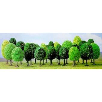 Busch 6487 Assortiment de 25 arbres feuillus - Slot Car-Union Busch 6487 Assortiment de 25 arbres feuillus - Slot Car-Union