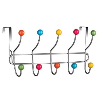 Premier housewares porte-manteaux 10 crochets chromé multicolore