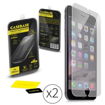 CASEBASE Pack 2*Films Verre Trempé iPhone 6