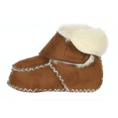 chaussures bébé Velcro marron clair taille 20/21