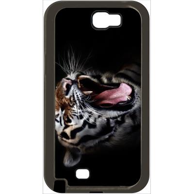Coque samsung note 2 tete de tigre sauvage