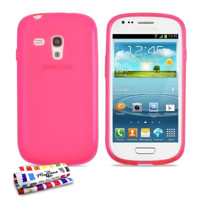 Coque Souple ORIGINAL Ultra Fine Rose Le Glossy Hybrid de MUZZANO pour SAMSUNG GALAXY S3 MINI ( I8190 )