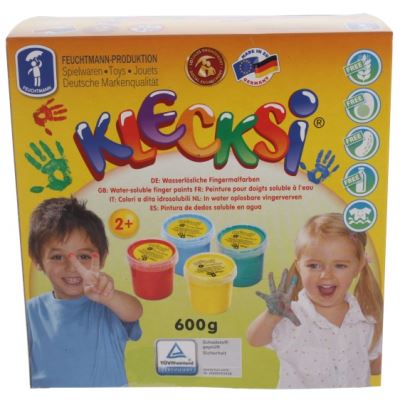 Feuchtmann Klecksi Peintures de doigts Echantillon de base 4 x 150 g