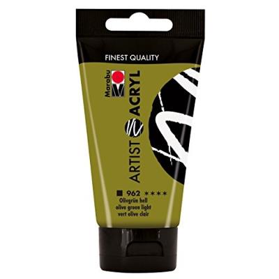Marabu Peinture Acrylique Artist Acryl, 75 Ml, Vert Olive 122002962