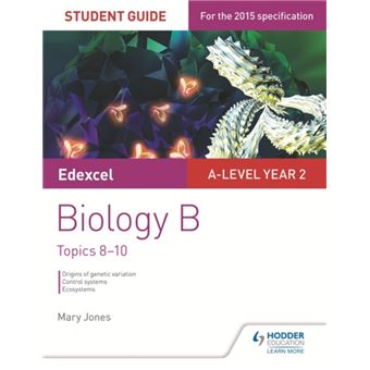 Edexcel A Level Biology B Student Gde 4 Mary Jones, - Broché - Mary ...