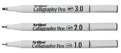 Marqueur calligraphie Artline 3,0mm bleu
