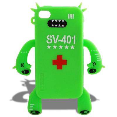 Coque iphone 4 bras vert clair multifonction