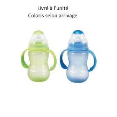 Biberon sans bisphenol 300 ml col large nuby couleur fille