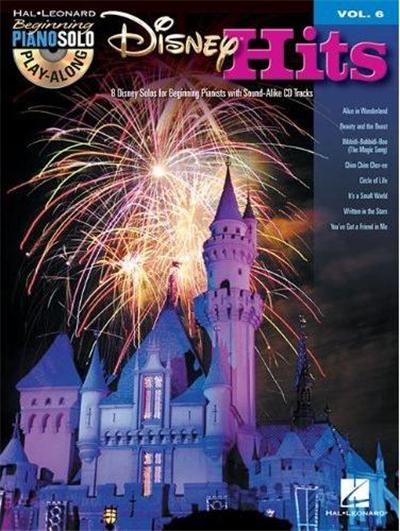 Beginning Piano Solo Play-Along Vol.006 Disney Hits + Cd