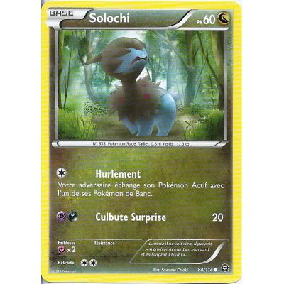 Carte Pokemon - XY11- Offensive vapeur - Solochi - PV 60 - 84/114 - Commune - VF État correct - Asmodee reconditionné disponible sur Fnac