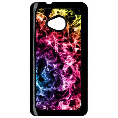Coque HTC m7 smoke fume arc en ciel
