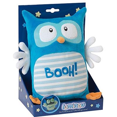 Jemini - 040669 - luminou booh hibou - 20 cm - bleu