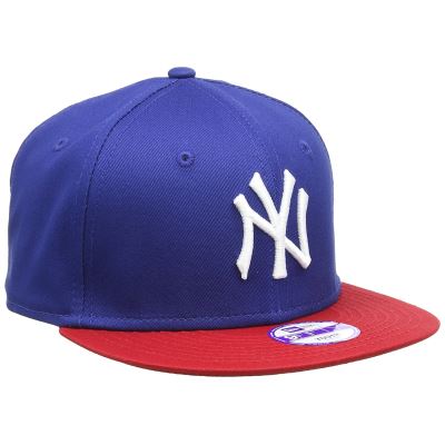 New Era Kids Mlb Cotton Block Ny Yankees 9Fifty Royal/Scarlet - Casquette - Garçon