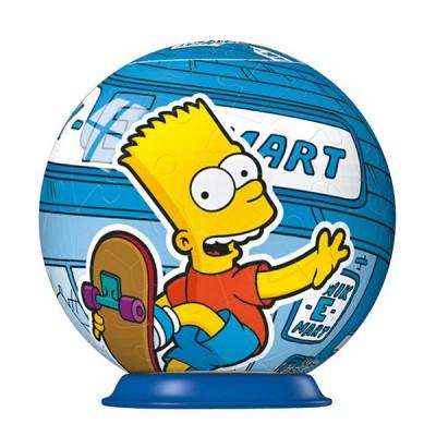 Ravensburger - Puzzle ball 54 pièces - The Simpsons : En skate