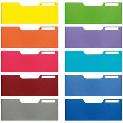Set de 10 frontons 108mm A4 colorés Color Coding : 10 frontons (1 par couleur)
