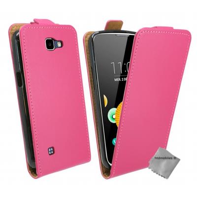 Housse etui coque pochette PU cuir fine pour LG K4 - ROSE