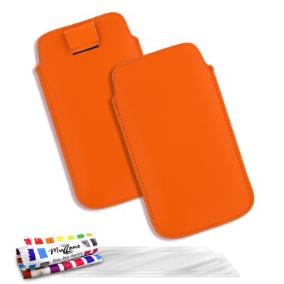 Etui ORIGINAL Orange , Le Sweep,  de MUZZANO pour SONY XPERIA L + 3 Films de Protection Ecran UltraClear Pour SONY XPERIA L