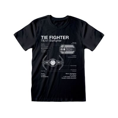 Star Wars - T-Shirt Tie Fighter Sketch - Taille XL