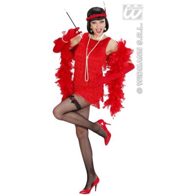 Robe Charleston Années Folles Rouge Luxe (40/42)