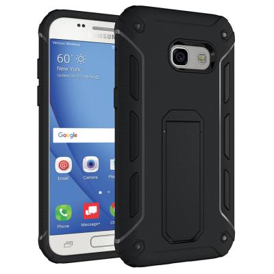 Samsung Galaxy A5 2017 4G - Coque Protektor arrière noire AntiShock avec stand - Accessoires pochette XEPTIO case