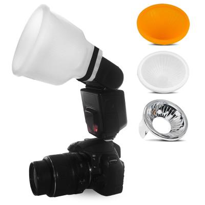 Universel – Diffuseur de Flash Lambency CLOUD + 3 Dômes, Compatible tous Flashs
