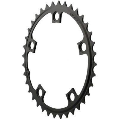 Sram chainring road 38t 5 bolt 110 bcd alum (52-38) 3mm black [misc.]