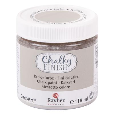 Peinture craie (Chalky Finish) - Gris - 118 ml - Rayher