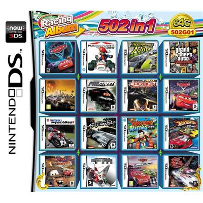 502 en 1 Pokemon Mario Album carte de jeu vidéo cartouche Console carte pour Nintendo DS 3DS 2DS NDS NDSL NDSI