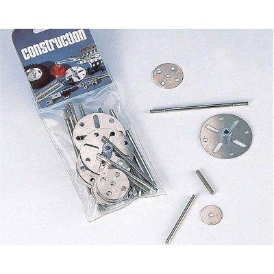 Set complémentaire pour construction mécanique : disques et axes en métal eitech